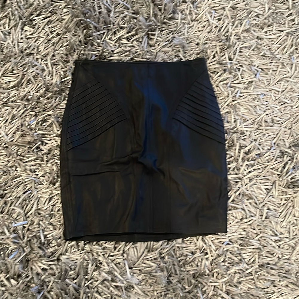 Robert Rodriquez Leather Skirt Nwt